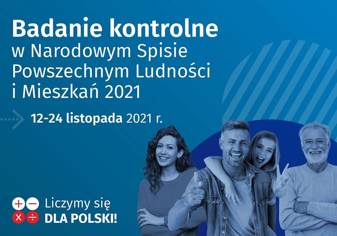 Grafika 1: Badanie kontrolne w w Narodowym Spisie Powszechnym 2021.