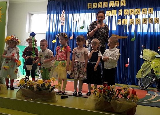 Przedszkolaki które brały udział w konkursie. grafika