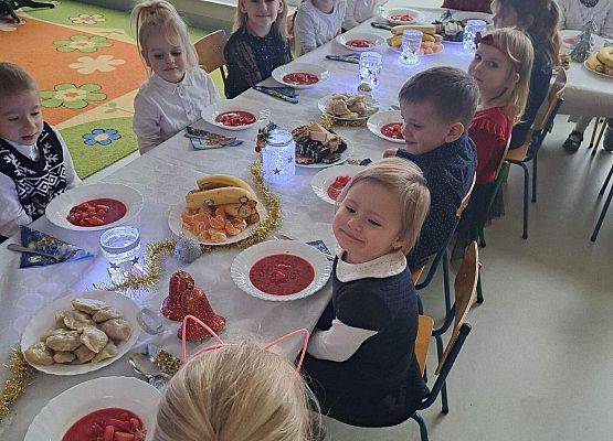 Wigilia w grupach przedszkolnych.