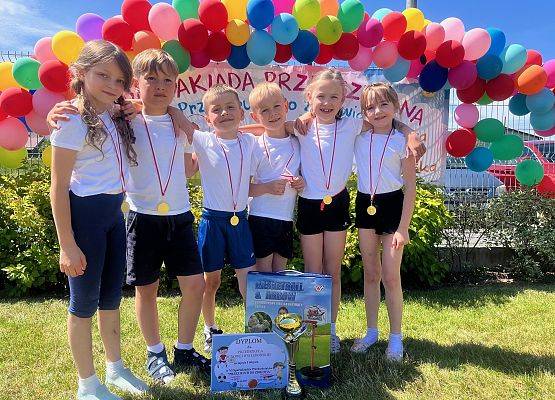 Zwycięska reprezentacja Przedszkola w Nowej Wsi Lęborskiej.